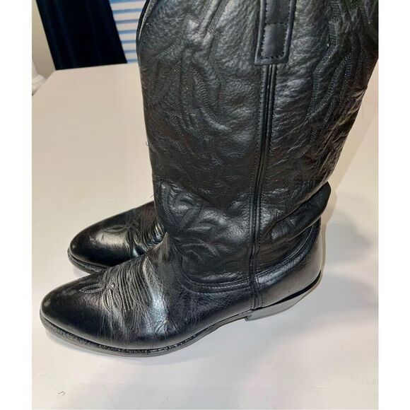 LAREDO 6691 MEN'S SIZE 12 D LEATHER UPPER COWBOY WESTERN BOOTS-POINTED TOE - Picture 4 of 9